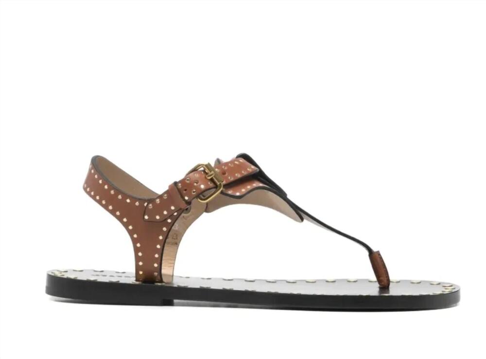 NEW ISABEL MARANT women's joonya sandal in cognac